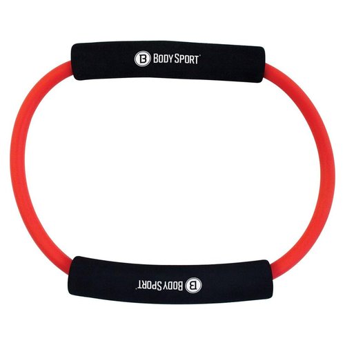 Body Sport BDS150HVY Heavy Resistance Loop Tubing with Foam Pads, Red