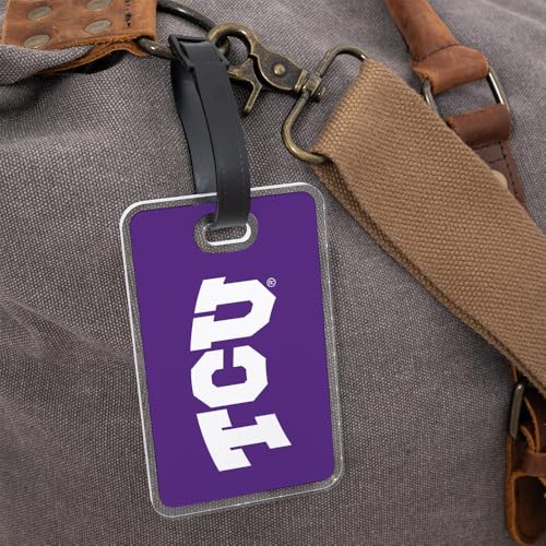 Acrylic Luggage Tag ID - TCU Horned Frogs - 2 Pack