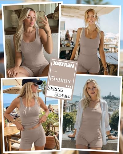 Womens 2 Piece Workout Set - Cotton Spandex Activewear