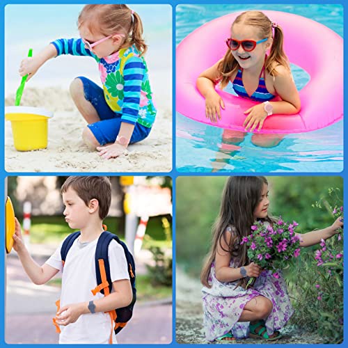 Waterproof Silicone Bracelet for AirTag - Kids Tracker Band, 2 Pack