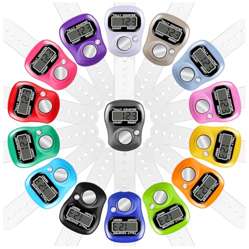 15 Pack Electronic Finger Counter Hand Tally Clickers Digital Display
