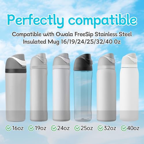 Replacement Lid Seal & Stopper Kit for Water Bottles - 2 Complete Seal Kit