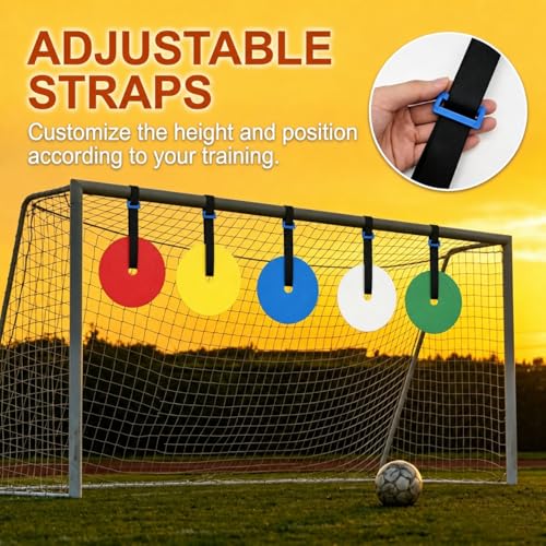 5-Piece Soccer Goal Target Set for Shooting Accuracy Training