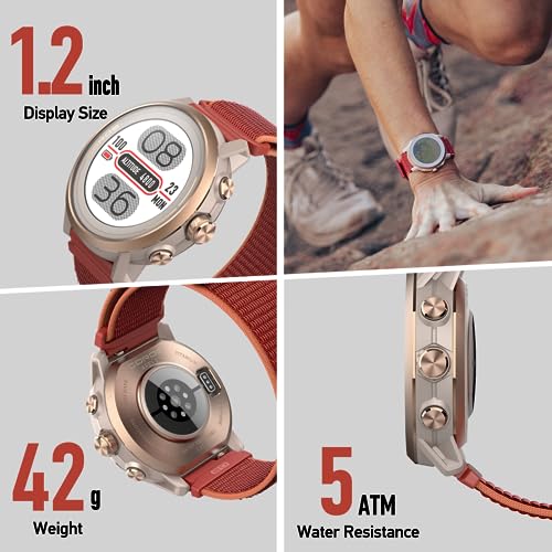 APEX 2 Outdoor GPS Watch - 1.2" Sapphire Glass, Heart Rate Monitor