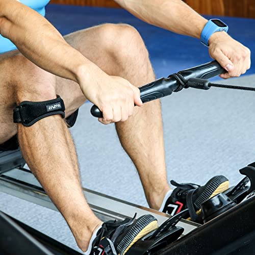 Patella Support Strap - Knee Band for Pain Relief - Black, Regular Size