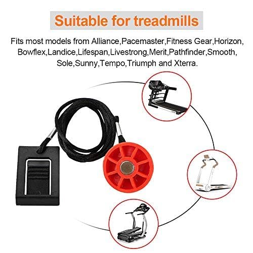 Universal Treadmill Safety Key with Magnetic Clip for Most Models
