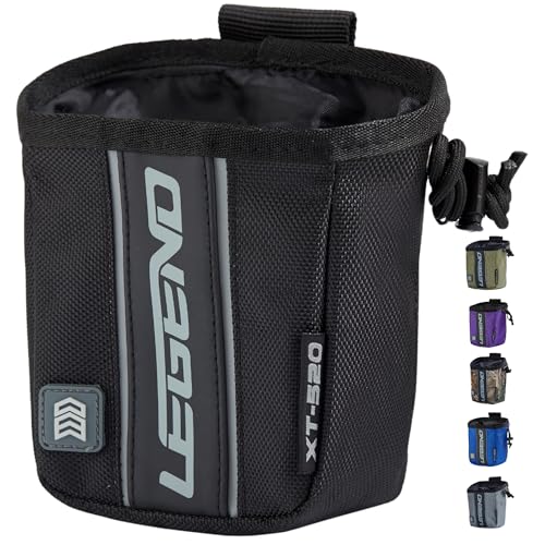 Legend XT520 Quick Release Pouch & Finger Tab Bag | Interior Divider for Better Organization & Storage of Release Aids | Attaches to Standard 2" Belt | Quick Drawstring Closure