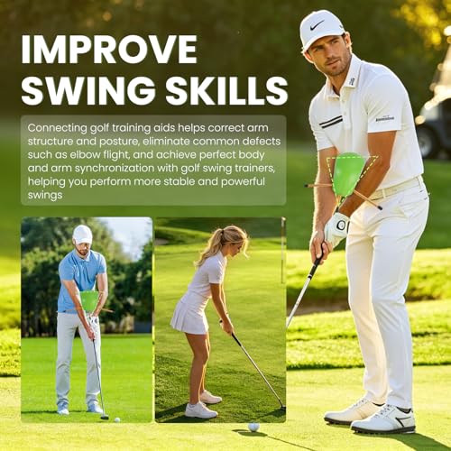 The Connector Golf Swing Trainer - Premium Golf Training Aid by TNZudu