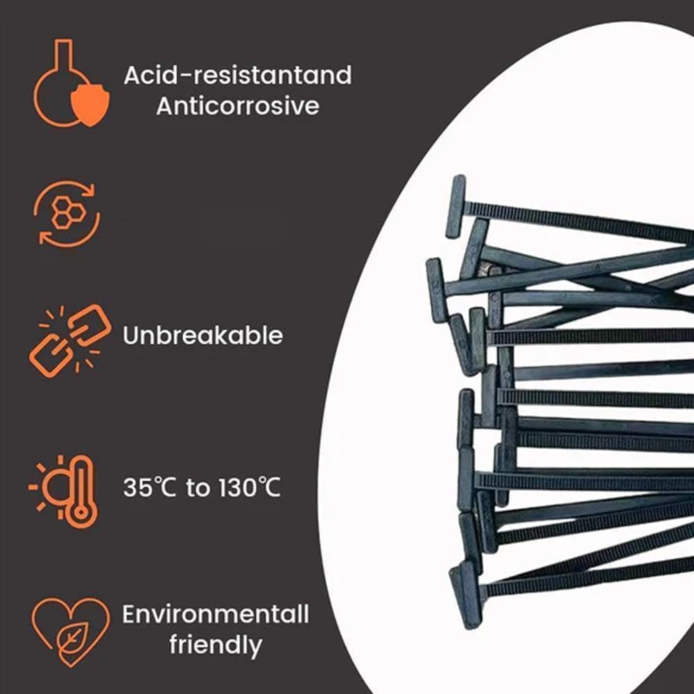100PCS Nylon Universal Cable Tie Buckle,heavy duty self-locking zip ties holder,Multipurpose Plastic Cable Ties Tool UV Resistant Zipties for Car Daily Repair