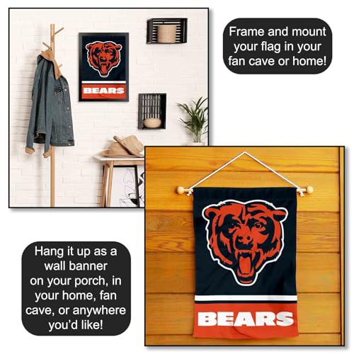 Chicago Bears Double-Sided Garden Flag - 12.5 x 18 in