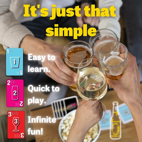 One Drink Drinking Game - Fun Adult Card Game for Parties