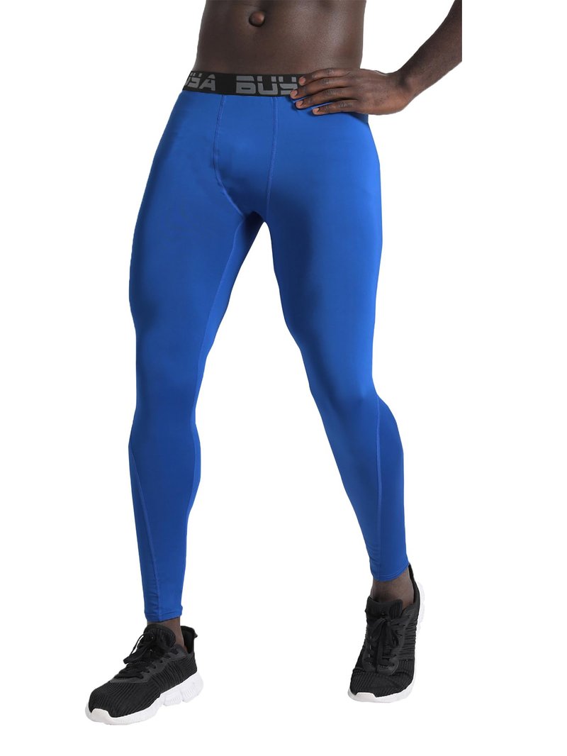 BUYJYA 3 or 5 Pack Men's Compression Pants Running Tights Workout Leggings Athletic Cool Dry Yoga Gym Clothes Gift