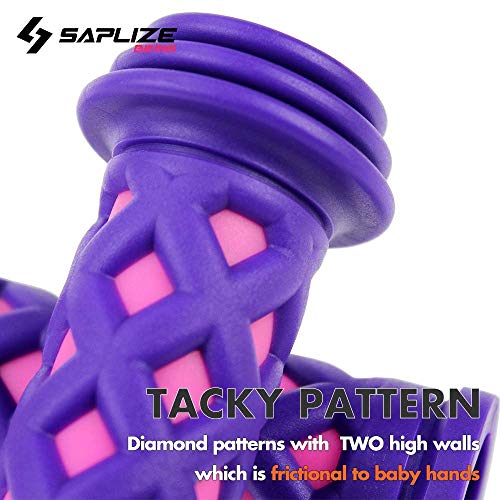 SAPLIZE Kids Bike Handlebar Grips, Shorter Length(4.13"), for Girls