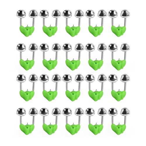 Fishing Rod Alarm Bells Clips - 20 Pcs Dual Bell Bite Alerts