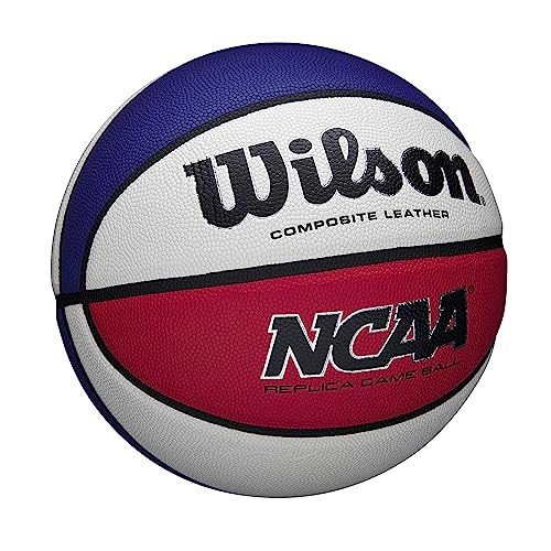 Wilson NCAA Replica Basketball - Size 7 - Red/White/Blue