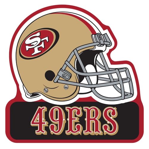 San Francisco 49ers Football Helmet Magnet - 4.5 Inch Red