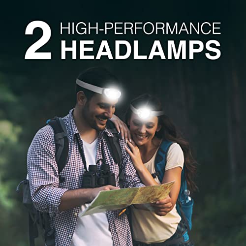 LED Headlamp PRO - 2-Pack, 260 Lumens, IPX4 Water Resistant