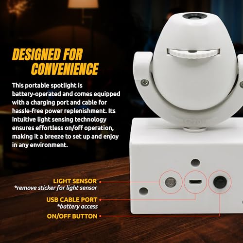 Arizona Cardinals LED Mini Spotlight Projector - 6 Logo Designs