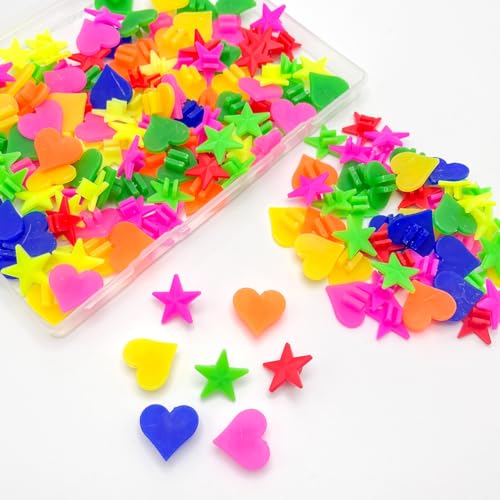 180-Piece Bike Spoke Beads Set - Colorful Plastic Decorations