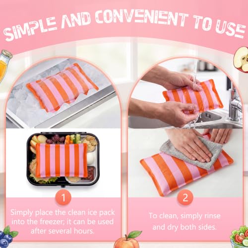 2 Pcs Ice Packs for Lunch Box Bag
