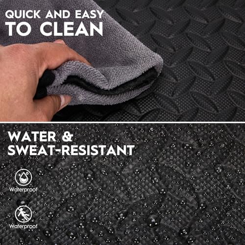 18 Pcs Interlocking EVA Foam Floor Tiles for Home Gym