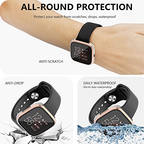 Fitbit Versa 2 Screen Protector - HD Tempered Glass Case - Transparent
