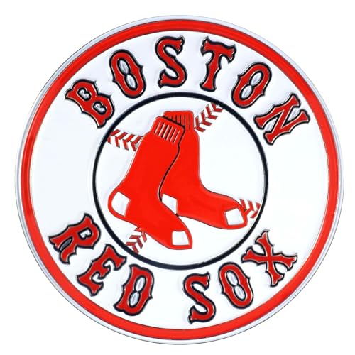Boston Red Sox 3D Metal Logo Auto Emblem - Heavy Duty Chrome