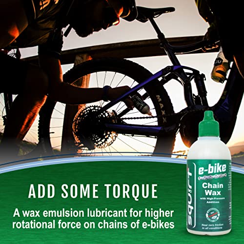 Squirt E-Bike Chain Wax 500ml - Biodegradable Lubricant for Wet & Dry Conditions - Reduces Noise & Friction