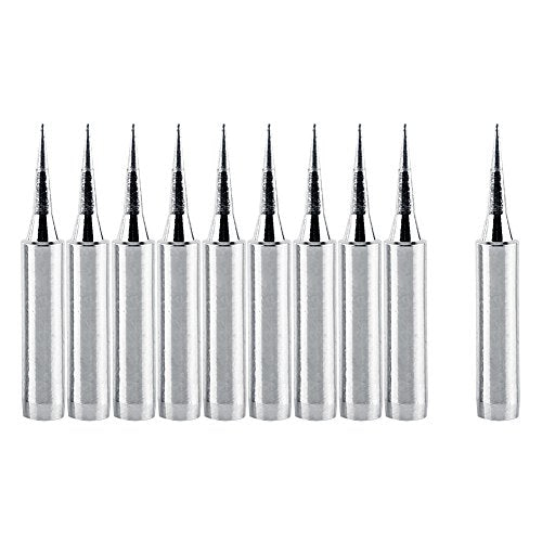 Health Gear 900m-t-1c Soldering Iron Tip, 900m Soldering Tips, 10 Pcs Iron Tips Soldering Tips 900m-t-i Solder Iron Soldering Iron Tip with Iron -Copper for Replacing The