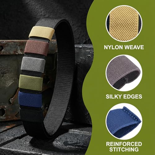 High-Elasticity Nylon Belt Keepers - 12 Pcs Grey Webbing Organizers