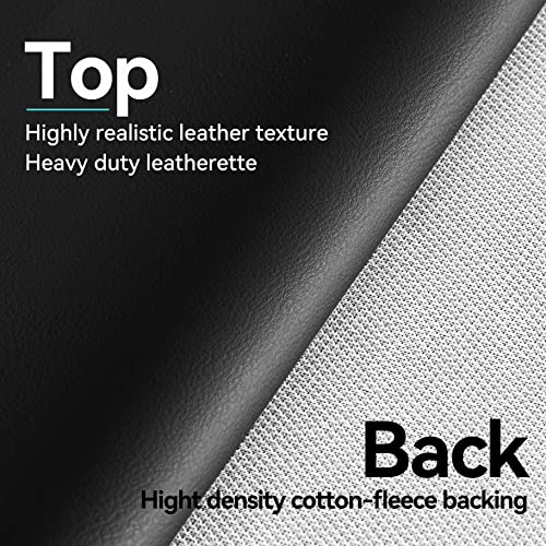 BearCover 7ft Heavy Duty Leatherette Pool Table Cover - Waterproof, Tearproof, 92" x 52" x 8" (7ft) Black