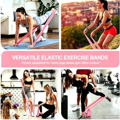 Resistance Bands for Workouts, Therapy & Yoga - Pink