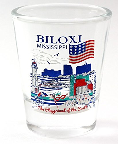 Biloxi Mississippi Souvenir Shot Glass - Great American Cities Collection