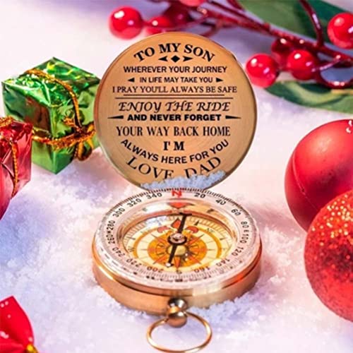 Luminous Metal Compass for Camping and Hiking - Retro Design