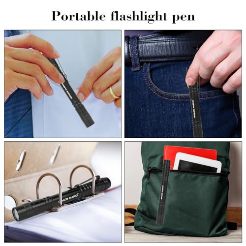 Tactical USB-C Rechargeable Pen Light with 3 Modes, Clip, IP64 Aluminum