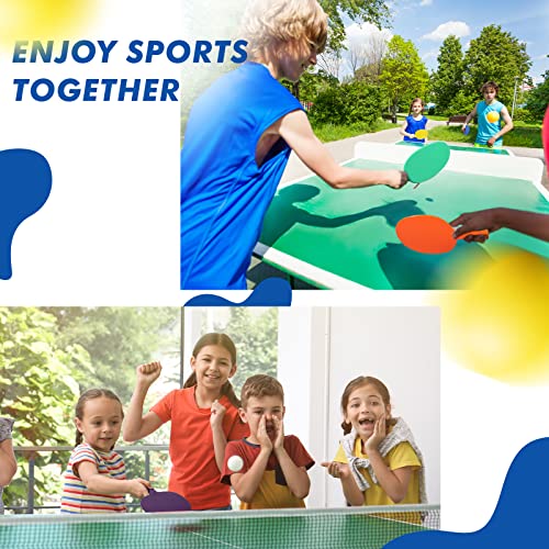 Classic 16Pcs Table Tennis Paddle Set – 8 Color Paddles, Plastic Rackets