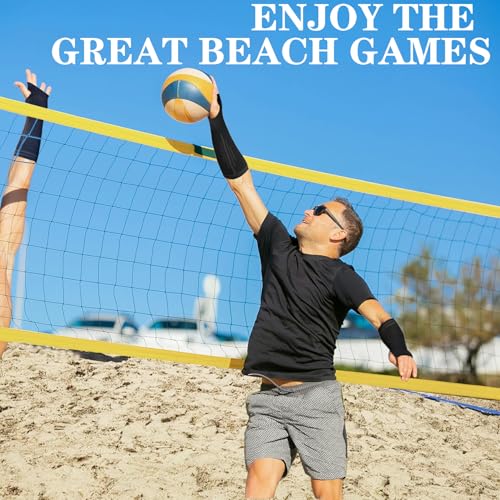 SZWEEDORY Volleyball Arm Sleeves Forearm Guards, Black Thumb Hole, M Youth & Adult