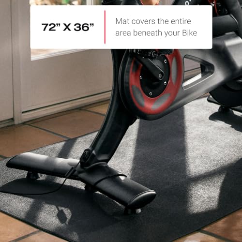 High-Density Exercise Bike Mat - 72" x 36" Non-Slip Floor Protector