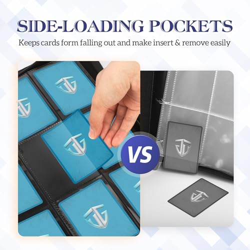 Trading Card Binder with 540 Pockets - Zipper Card Album for TCG & Sports Cards