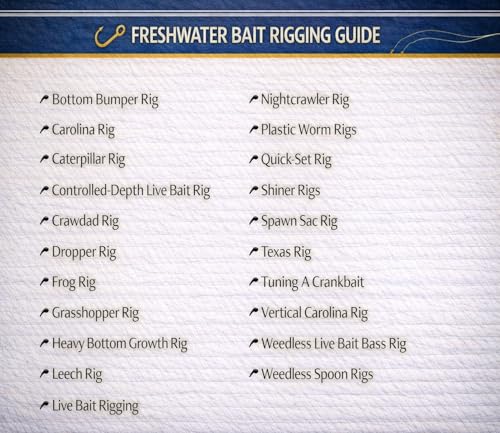 Waterproof Fishing Rigging Guide - Double-Sided Portable Card