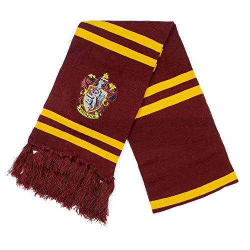 Culture Fly Harry Potter Red Knit Winter Bundle - Scarf Beanie Socks Gift Set