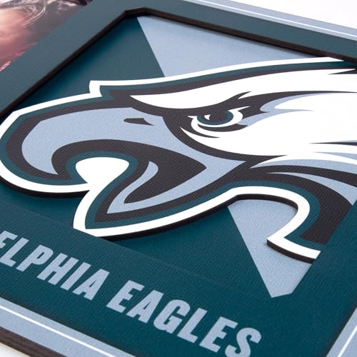 Philadelphia Eagles 3D Logo Picture Frame - 12" x 8"