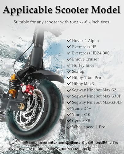 10 Inch Off-Road Scooter Inner Tube 2.75-6.5 Puncture-Resistant with 1 Piece - Felixstory