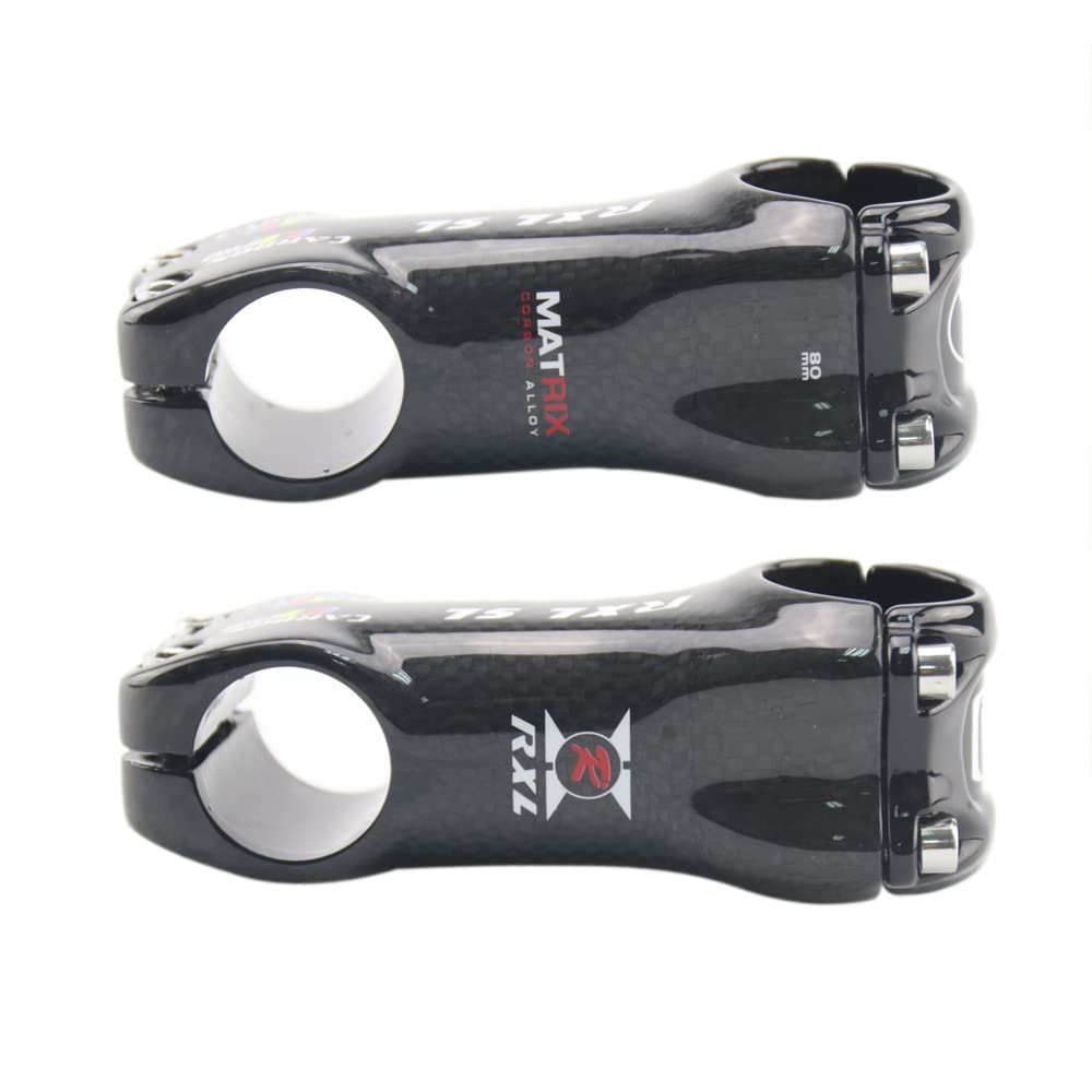 RXL SL Carbon Fiber Bike stem 31.8 stem 6° Carbon Road stem Full Carbon Fiber stem 31.8 PRO Carbon Bike Stem 6 Degree Bicycle Components and Accessories (6 Degree 90mm)