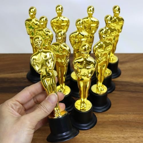 Gold Award Trophy - 12-Pack 6" Durable Plastic Statues