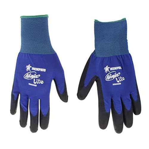 Memphis N9696 Blue Ninja Lite Gloves, 18 Gauge, Size Medium, (12 Pair)