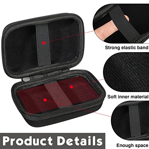 Sanwuta 2 Pack Travel Card Game Cases, EVA Waterproof Black