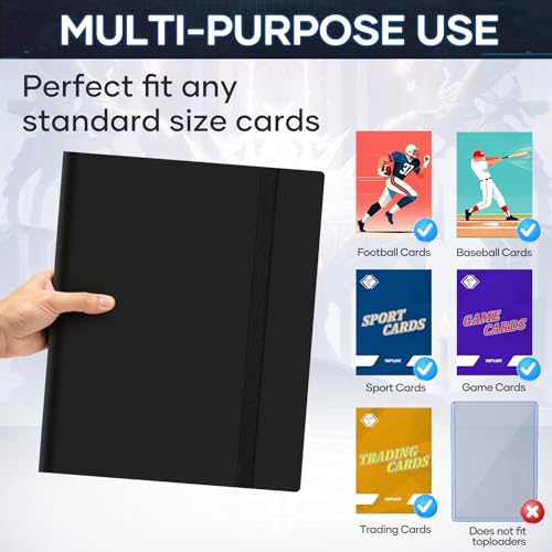 360 Pockets Trading Card Binder - Black Side Loading Album