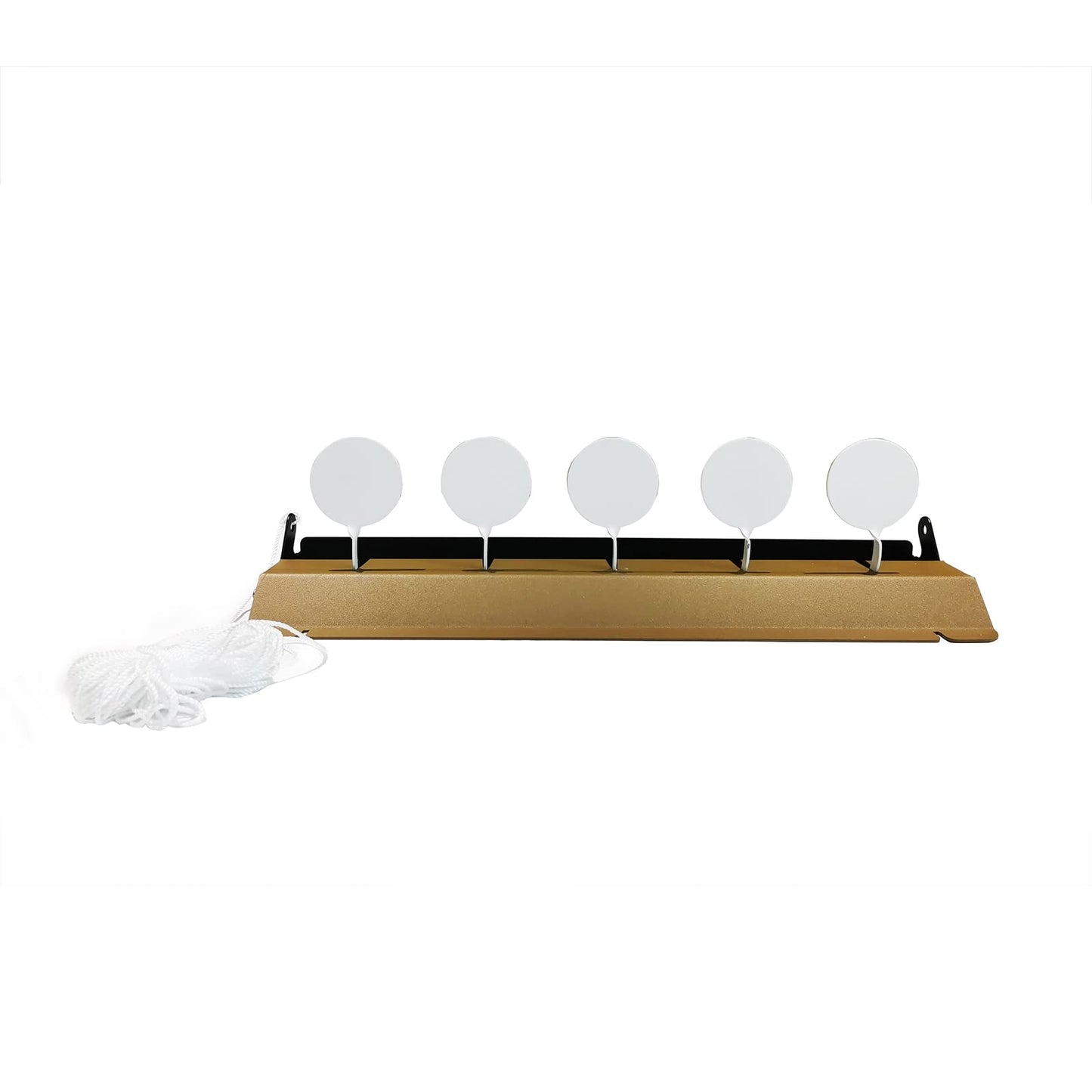 Atflbox Resetting Metal Shooting Target Stand with 5 Steel Plates for Pistol Airsoft BB Guns for Outdoor and Indoor(Rectangle)