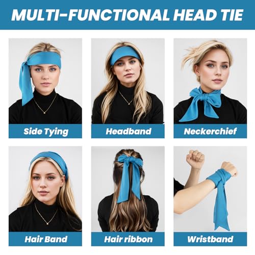 Adjustable Royal Blue Headband for Sports & Workouts